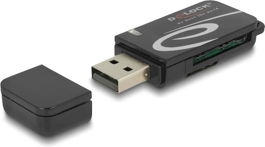 DeLock Card Reader USB 2.0 για SD/microSD