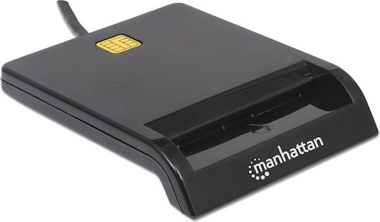 Card Reader Manhattan External Pin Smart Card Usb 102049