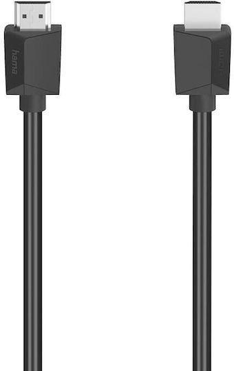 HAMA High Speed HDMI 1.4 High Speed 1080p 120Hz Cable HDMI male - HDMI male 1.5m Μαύρο