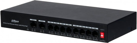 Dahua Unmanaged L2 PoE+ Switch with 10 Ethernet Ports