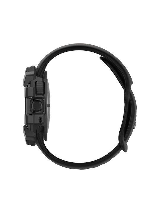 Spigen Rugged Armor Θήκη Σιλικόνης σε Μαύρο χρώμα για Google Pixel Watch 3 (41mm) / 2 / 1