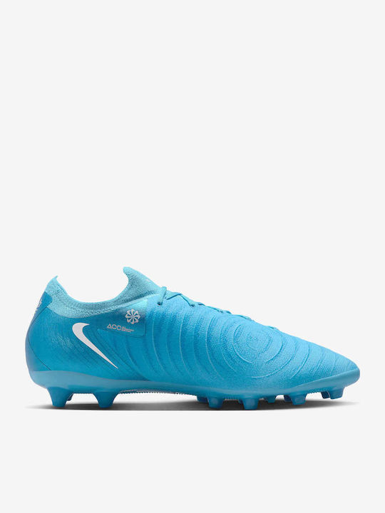 Nike Phantom GX 2 Pro Football Shoes with Cleats Blue Fury / White