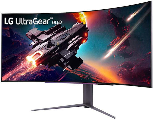 LG Ultragear 45GS95QE Ultrawide OLED Curved Gaming Monitor 45" QHD 3440x1440 240Hz με Χρόνο Απόκρισης 0.03ms GTG