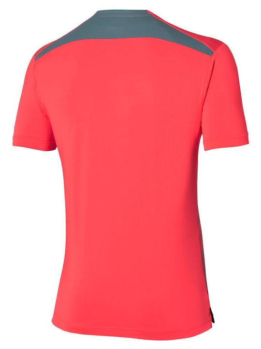 Mizuno Shadow Ανδρικό Αθλητικό T-shirt Κοντομάνικο Radiant Red