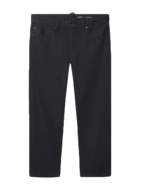 Men's Jeans Pants with Loose Straight Fit Blue