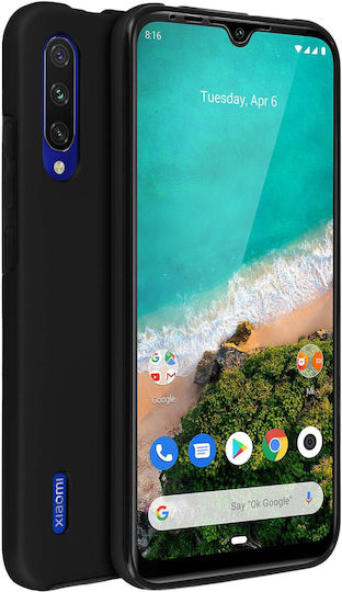 Carcasă 360° Xiaomi Mi A3 Față Flexibilă & Spate Rigid – Negru