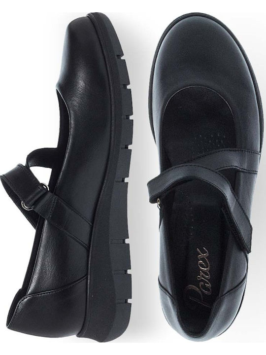 Pantofi balerini pentru femei cu Bareta in Negru Culori 10430021.B