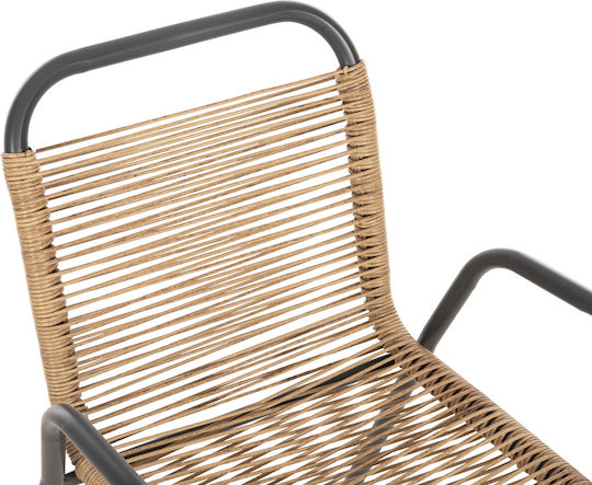 Avril Chair Grey Natural 54.5x56x78cm Avril Chair Grey Natural 54.5x56x78cm