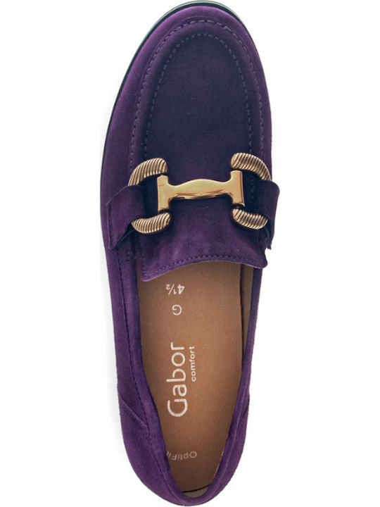 Mocasini dama în culoarea Violet