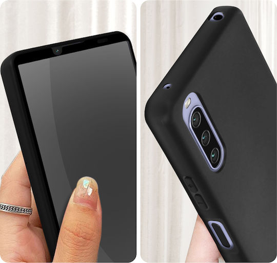 Carcasă din gel siliconic pentru Sony Xperia 10 IV cu protecție de ecran din sticlă temperată 9H