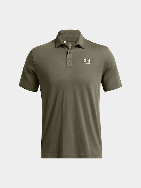 Under Armour Ανδρική Αθλητική Μπλούζα Κοντομάνικη Polo Πράσινη