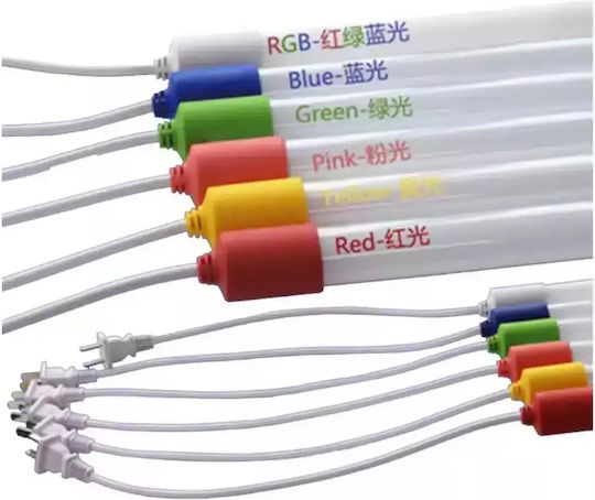 Αδιάβροχη Λάμπα Σωλήνας Φθορίου Led 1,2μ 18w Rz-147 Μπλε