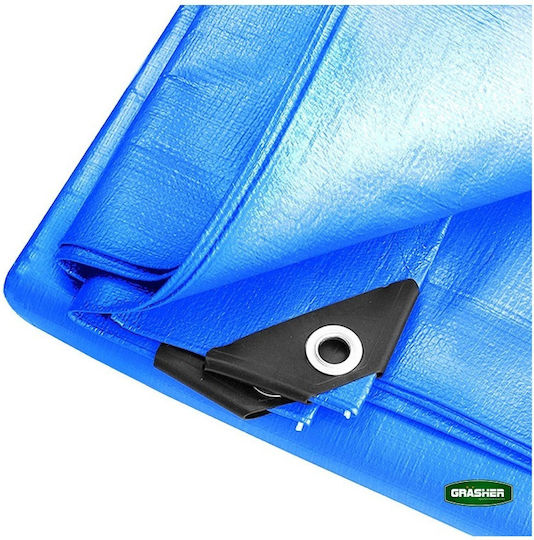 Grasher Waterproof Tarpaulin 120gr/m² 5x3m. Light Type Blue