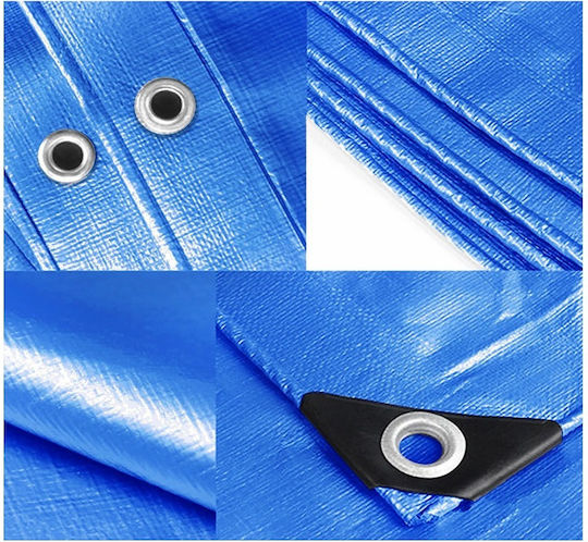 Grasher Waterproof Tarpaulin 120gr/m² 5x3m. Light Type Blue
