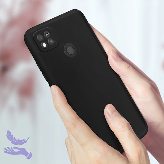 Xiaomi Redmi 10A Case Silicone Semi-rigid Soft-touch Thin Black