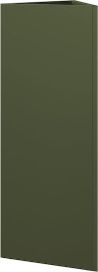 vidaXL Set 2 Metallische Blumenkästen Grün 30cm