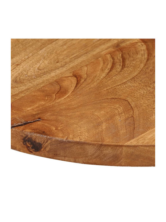 vidaXL Round Table Surface made of Solid Wood Mango 40x40x2.5cm 370070 1pcs