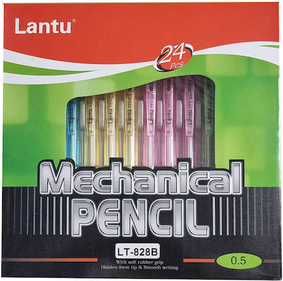 Mechanical Pencils 0.5mm LT-828B Set of 24 (various colors)