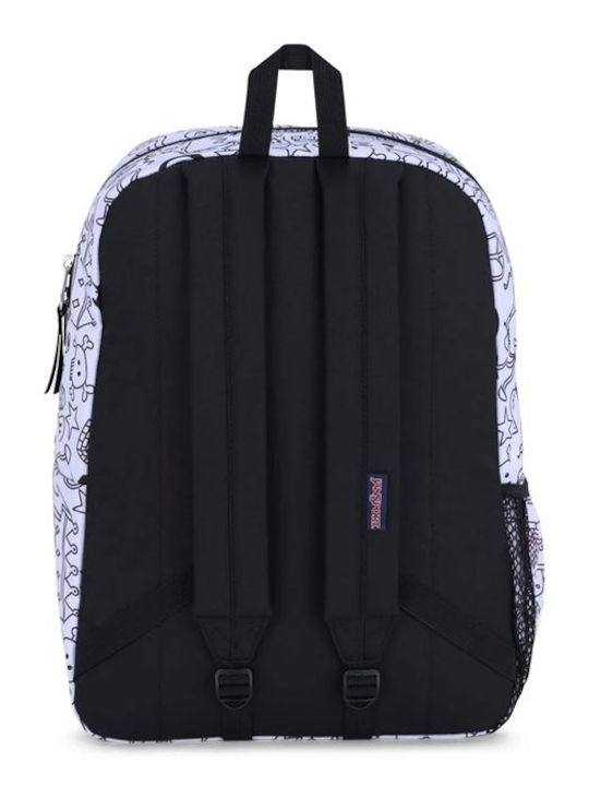 Jansport Town Σχολική Τσάντα Πλάτης Γυμνασίου - Λυκείου σε Λευκό χρώμα 26lt