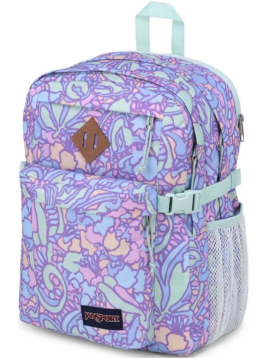 Jansport Ghiozdan Școlar de Spate Școala gimnazială- liceu în culoarea Violet 25Litri