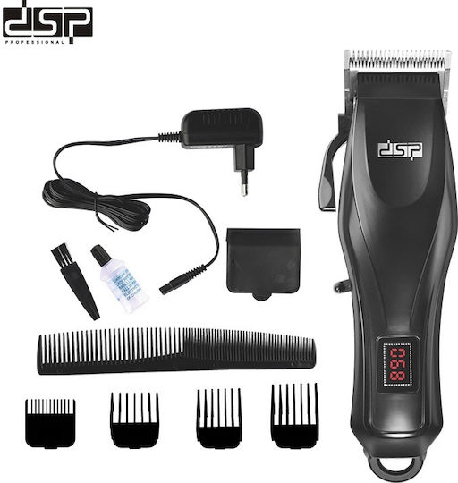 DSP 90438 Επαγγελματική Επαναφορτιζόμενη Κουρευτική Μηχανή Μαύρη 612197