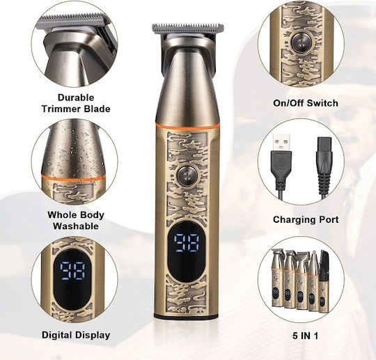 DSP 90642A Set Rechargeable Hair Clipper Gold 617055