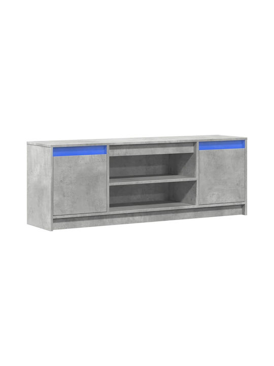 TV-Ständer mit LED-Beleuchtung Grau M139.5xT34xH50cm