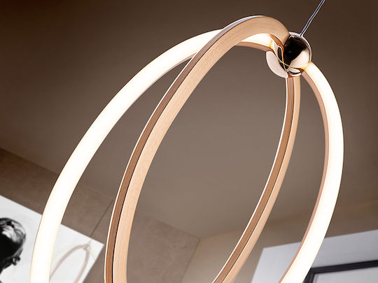 Ocellis Adjustable Pendant Light Rose Gold 21x12cm