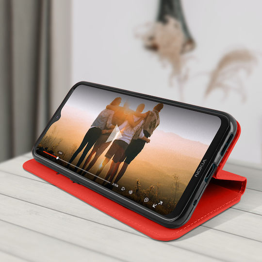 Back Cover Nokia 5.3 Wallet Stand Function Red