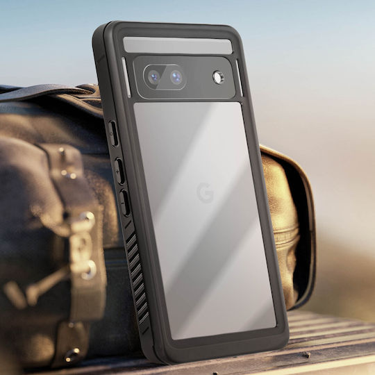 Redpepper Ip68 Waterproof Case Google Pixel 7a Full Coverage Redpepper Transparent Black