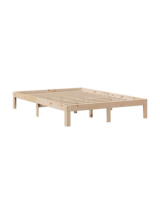 Vidaxl Bed Frame with Drawers Without Mattress 160x200cm 1 Piece Double Brown