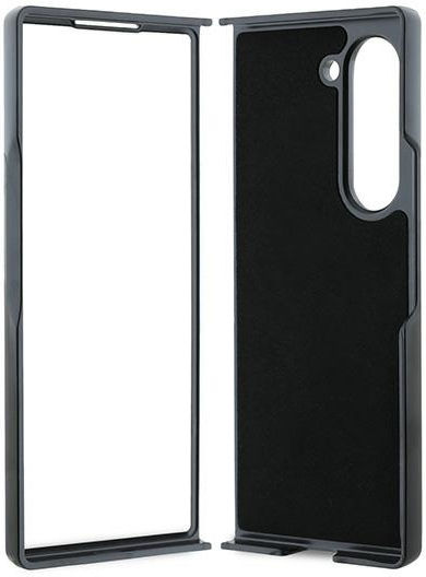 Guess Metal Logo Umschlag Rückseite Kunststoff / Leder / Silikon Braun (Z Fold6, Vermutung)