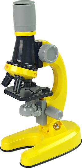 Microscope For The Scientist Educational Set 100x 400x 1200x Микроскоп за 8+ години Години Жълт