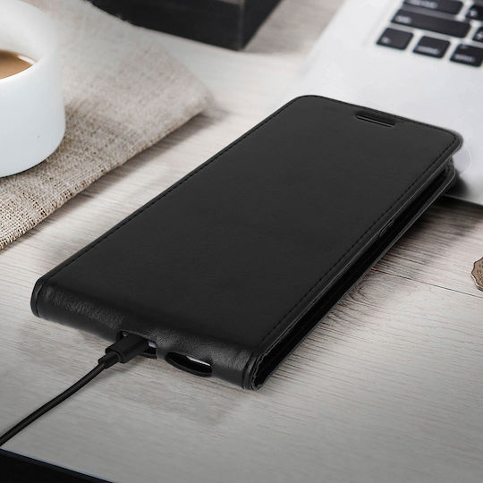 Case Oppo Reno 4 Vertical Flap Card Holder Protection Black