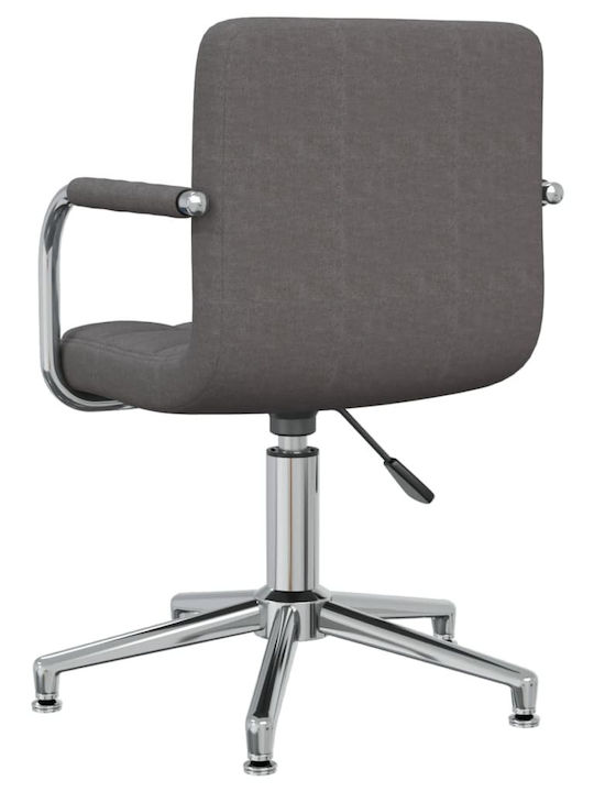 Rotating Chair Visitor with Arms in Gray Color 48x47x74.5cm 1pcs
