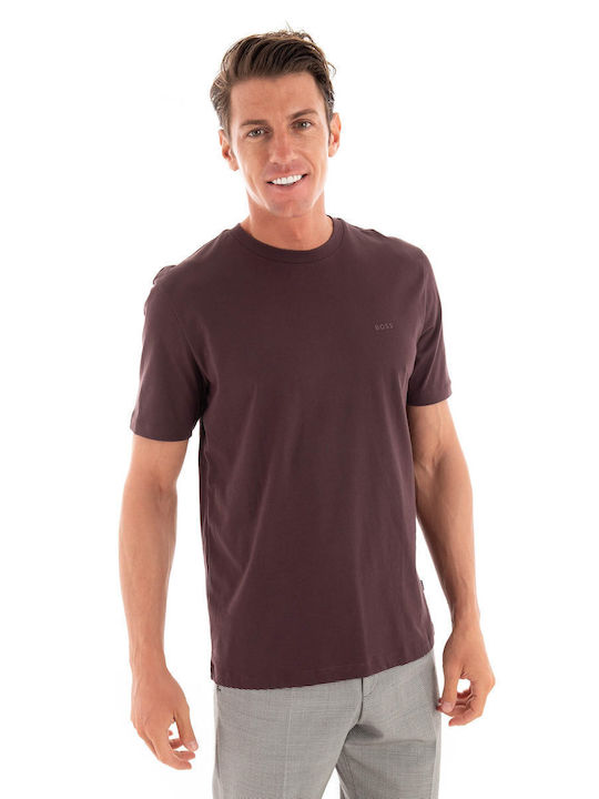 Hugo Boss Herren T-Shirt Kurzarm Bordeaux