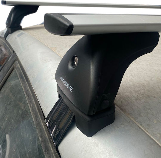 Nordrive Aluminum Car Roof Bars for Citroen C4 5D 2010-2018 Set with Roof Rack Legs M.P.CC4.16