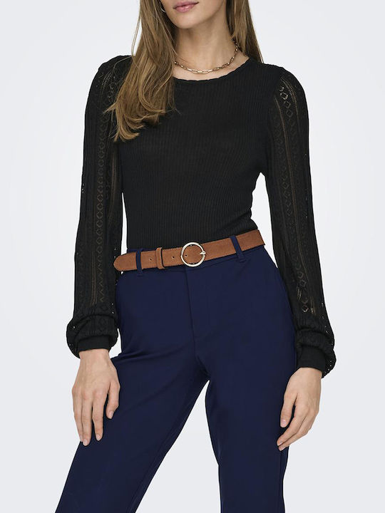 Only Damen Langarm Pullover Black