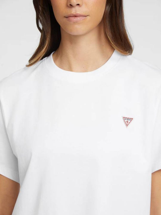 Guess Femeie Supradimensionat Tricou White