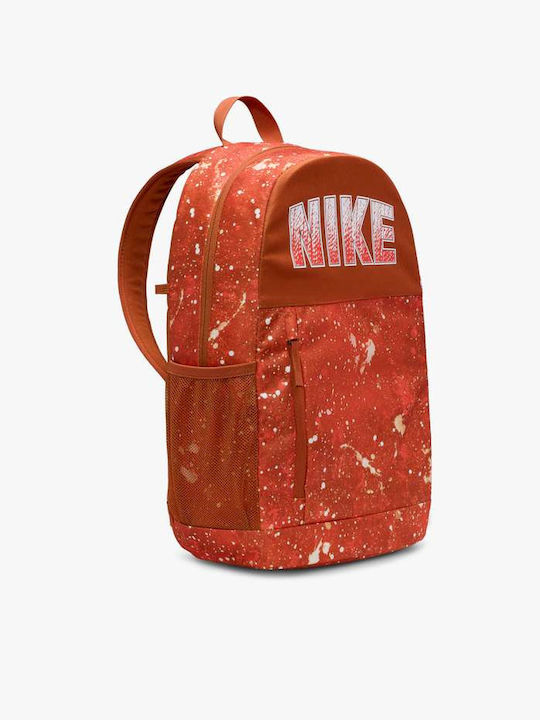 Nike Elemental Σχολική Τσάντα Πλάτης Δημοτικού Πορτοκαλί με Θήκη για Παγούρι 20lt