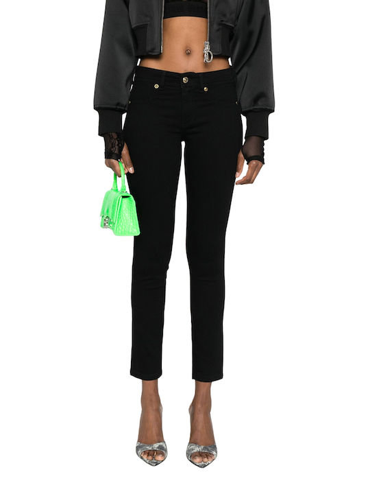 Versace Women's Jean Trousers in Skinny Fit Black