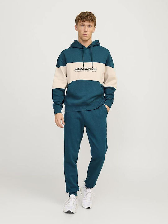 Sweatpants with Elastic Deep Teal