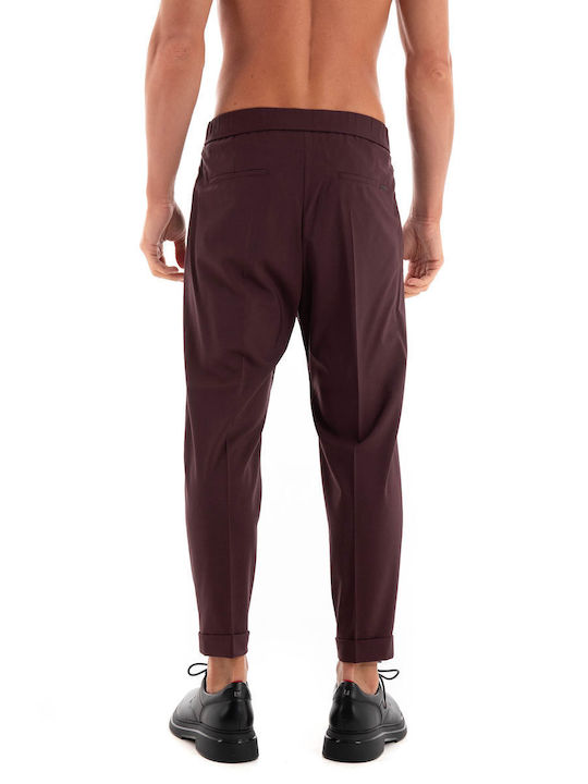 Hugo Boss Trousers in Tapered Line Bordeaux