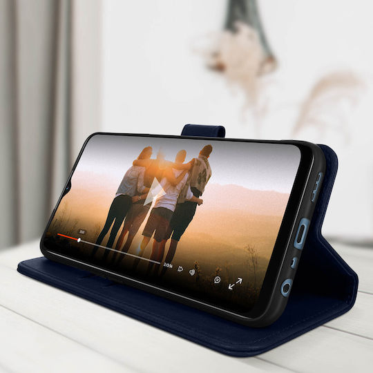 Case Oppo A16 A16s Clamshell Wallet Function Video Stand Dark Blue