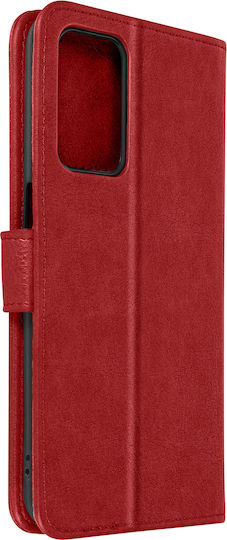 Case Oppo A16 A16s Clamshell Wallet Function Video Stand Red
