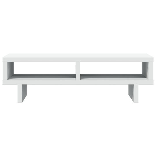 vidaXL Schreibtisch Halterung Monitor Verbundholz Weiß (854742)