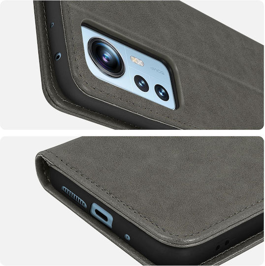 Case Xiaomi 12 12x Card-holder Cover Video Stand Feature Grey