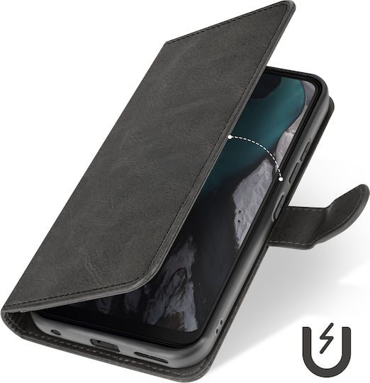 Avizar Folio Case Nokia C22 Wallet Hand Strap Black