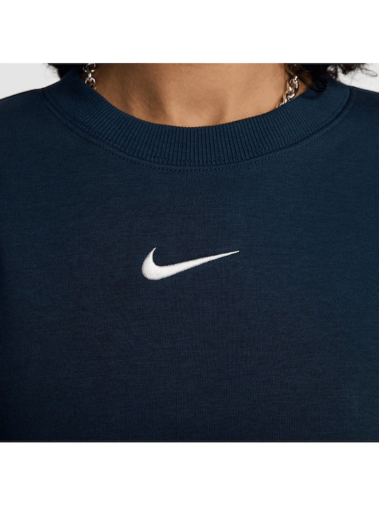 Long Women's Sweatshirt Navy Blue