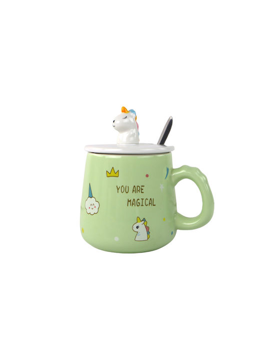 Unicorn Mug Green 350ml